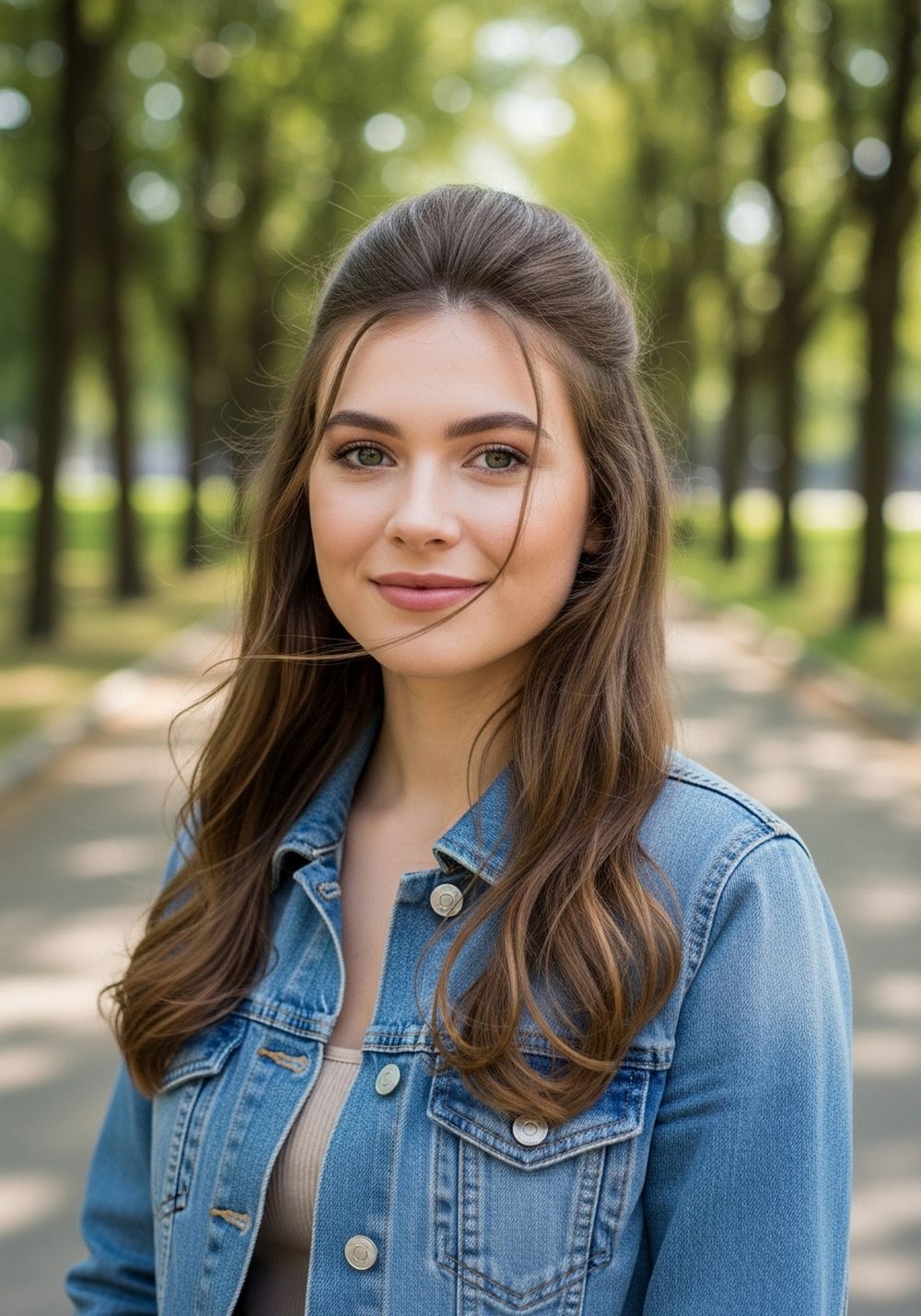 Voluminous Butterfly Layers Smooth Center Part Hairstyles