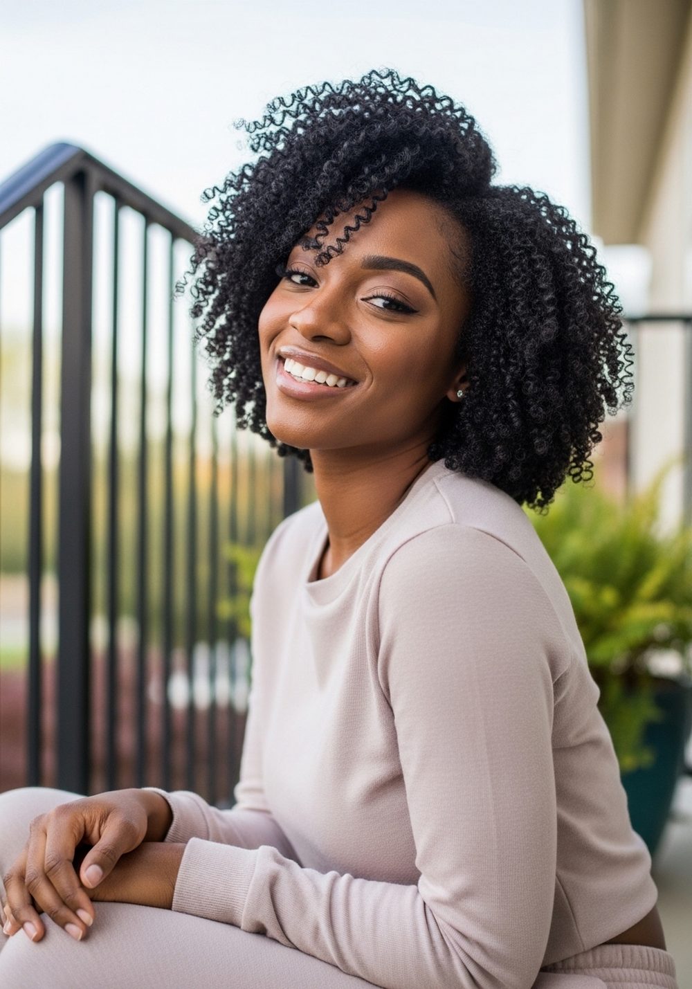 Wash-and-Go Coil Bob Hairstyle