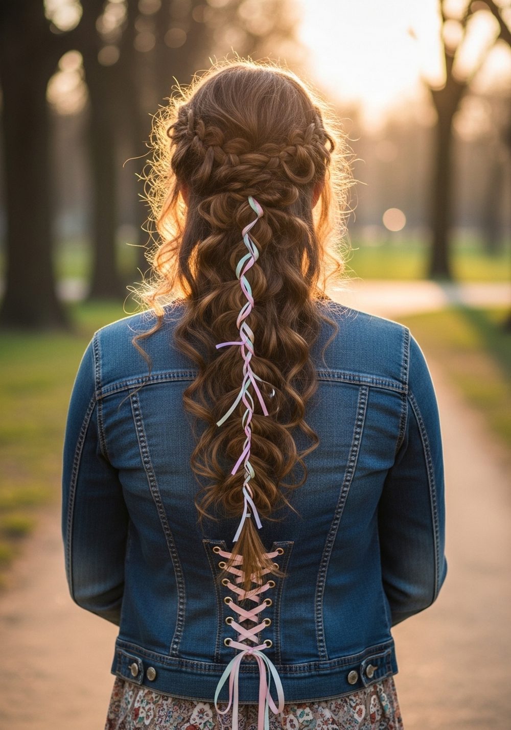 Waterfall-to-Corset Fairytale Braid