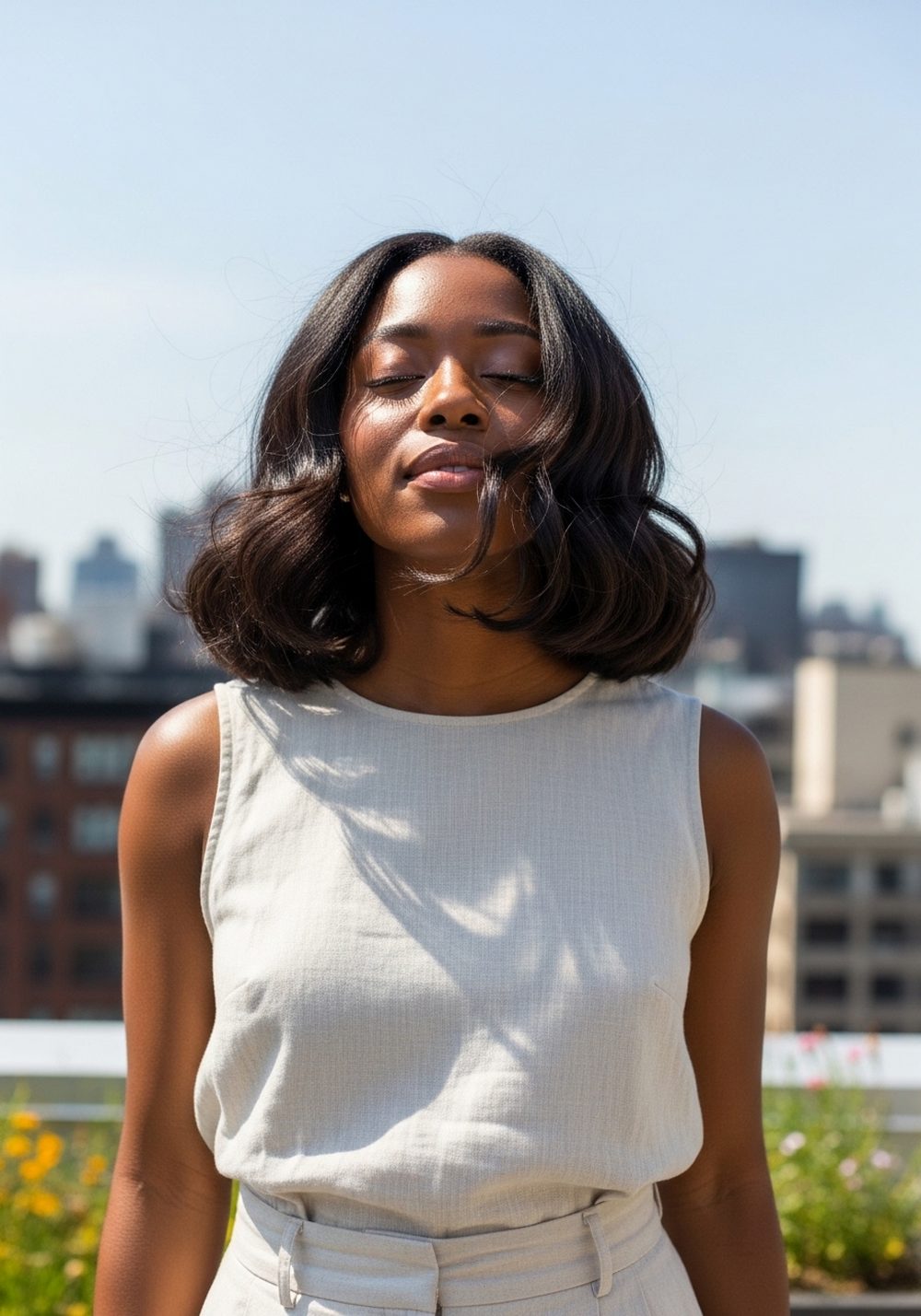 Wavy Bob With Defined Edges Hairstyle