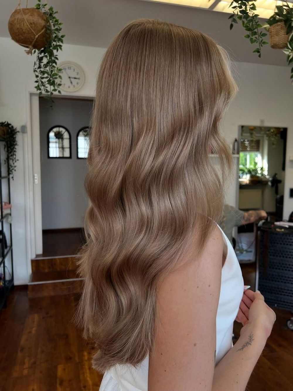 Wavy Dark Hair Blonde