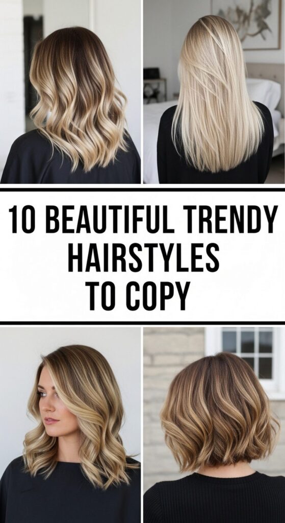 Beautiful Trendy Hairstyles to Copy