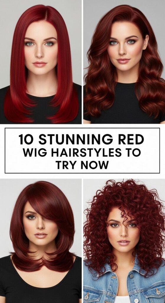 Stunning Red Wig Hairstyles to Try Now