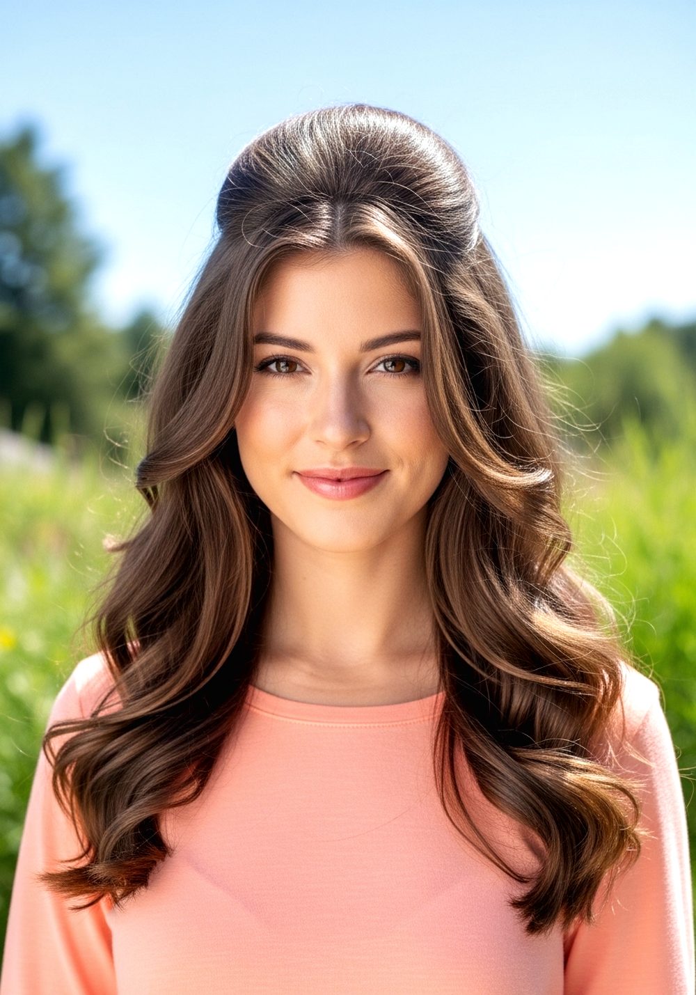 Airy Lift Crown Blowout Curls Hairstyle