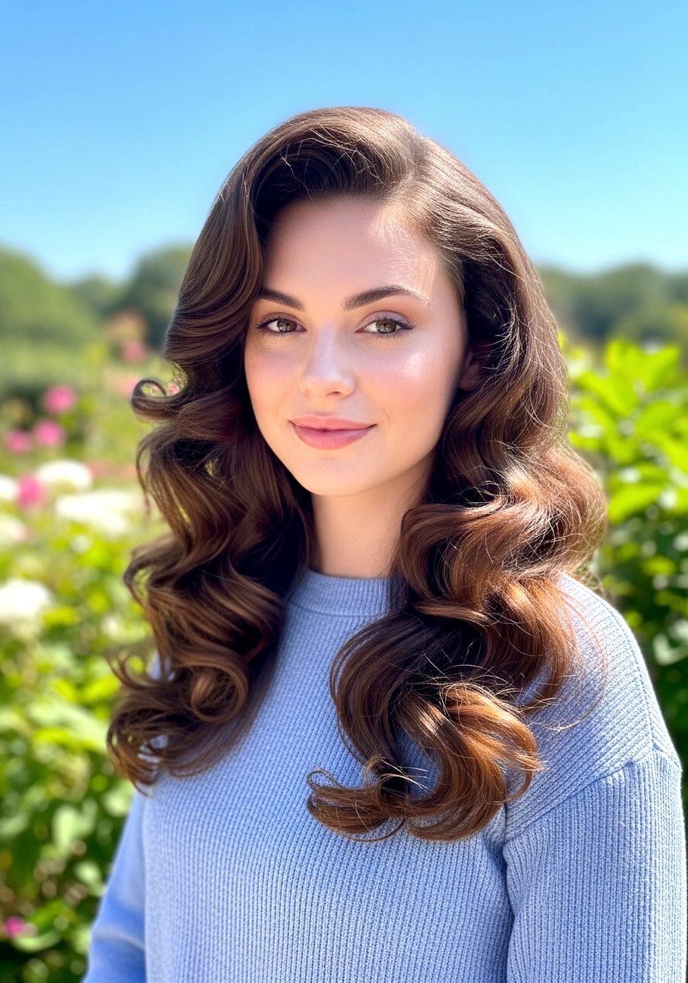 Big Barrel Bounce Blowout Curls Hairstyle