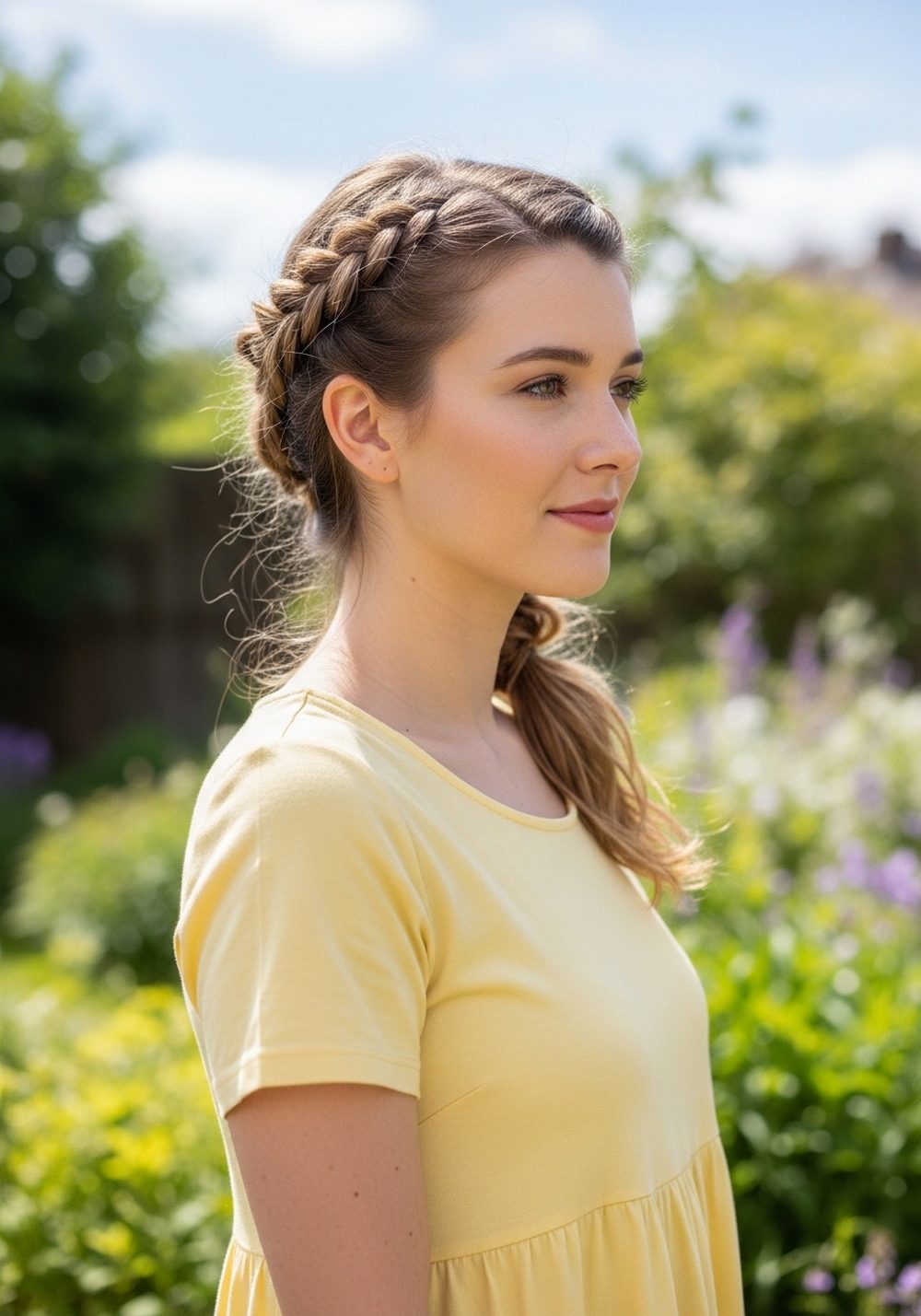 Braided Half-Up Twist Hairstyle