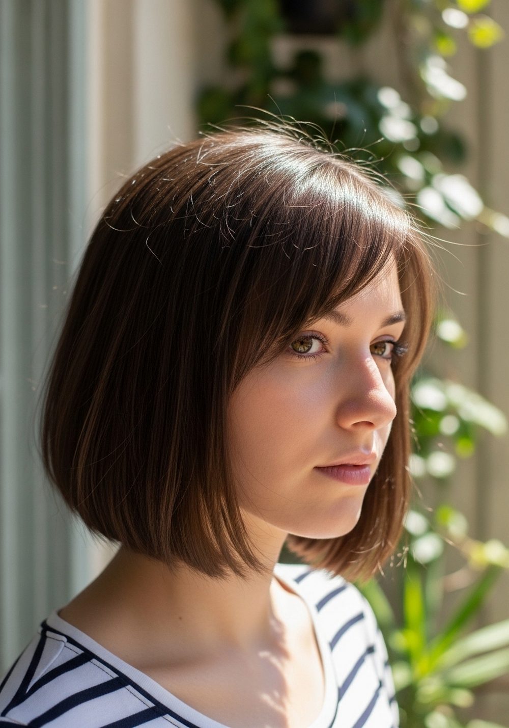 Chin-Length Front Layer Bob Hairstyles