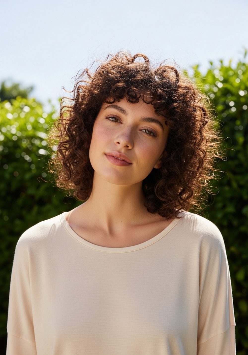 Curly Volume Crown Hairstyle