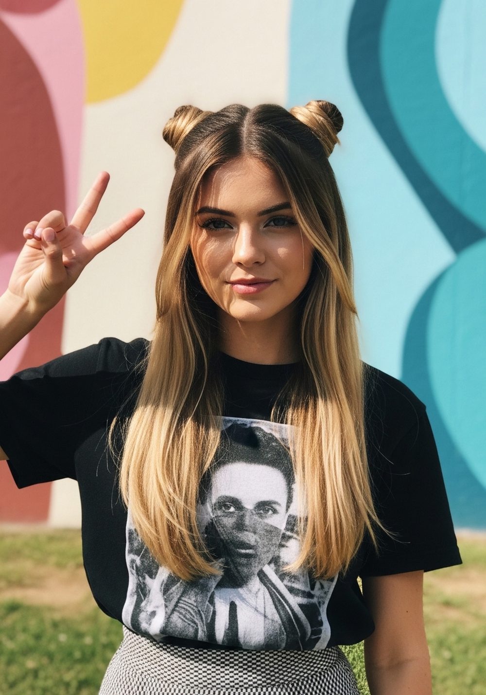 Double Space Bundle Hairstyle