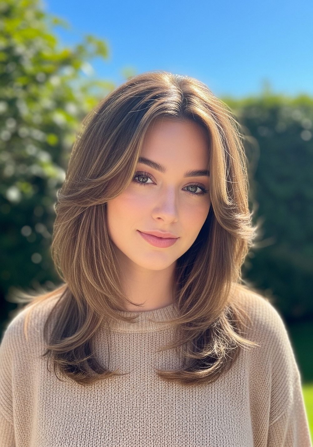 Face Framing U Cut Hairstyle