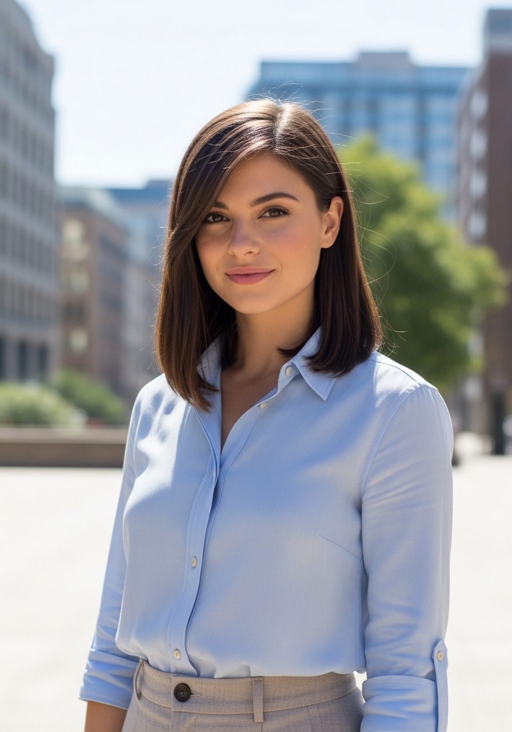 Flipped-End Shoulder-Length Bundle Hairstyles