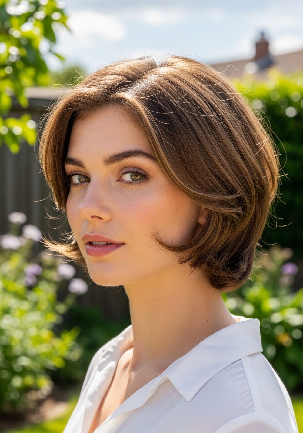 Fuller Cheekbone Diana Hairstyle