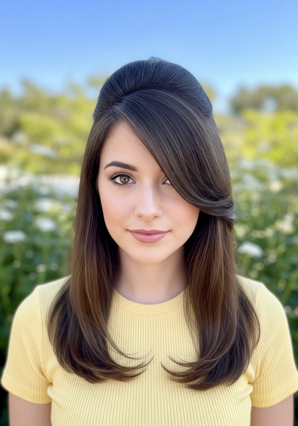 Half-Up Sweep Cassie Hairstyle