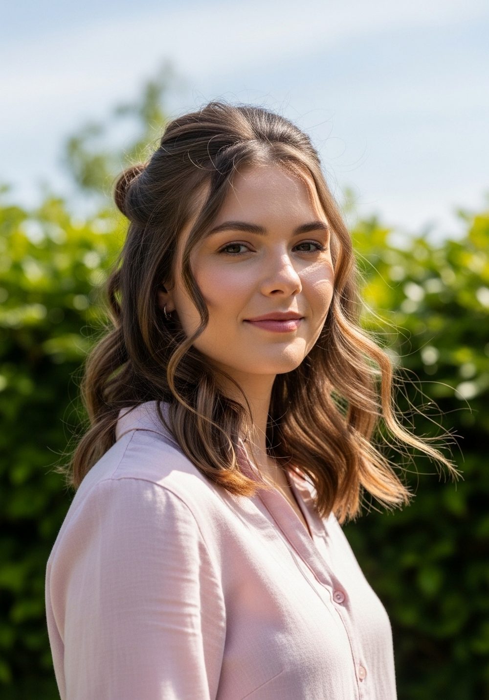 Half-Up Twist Hairstyle