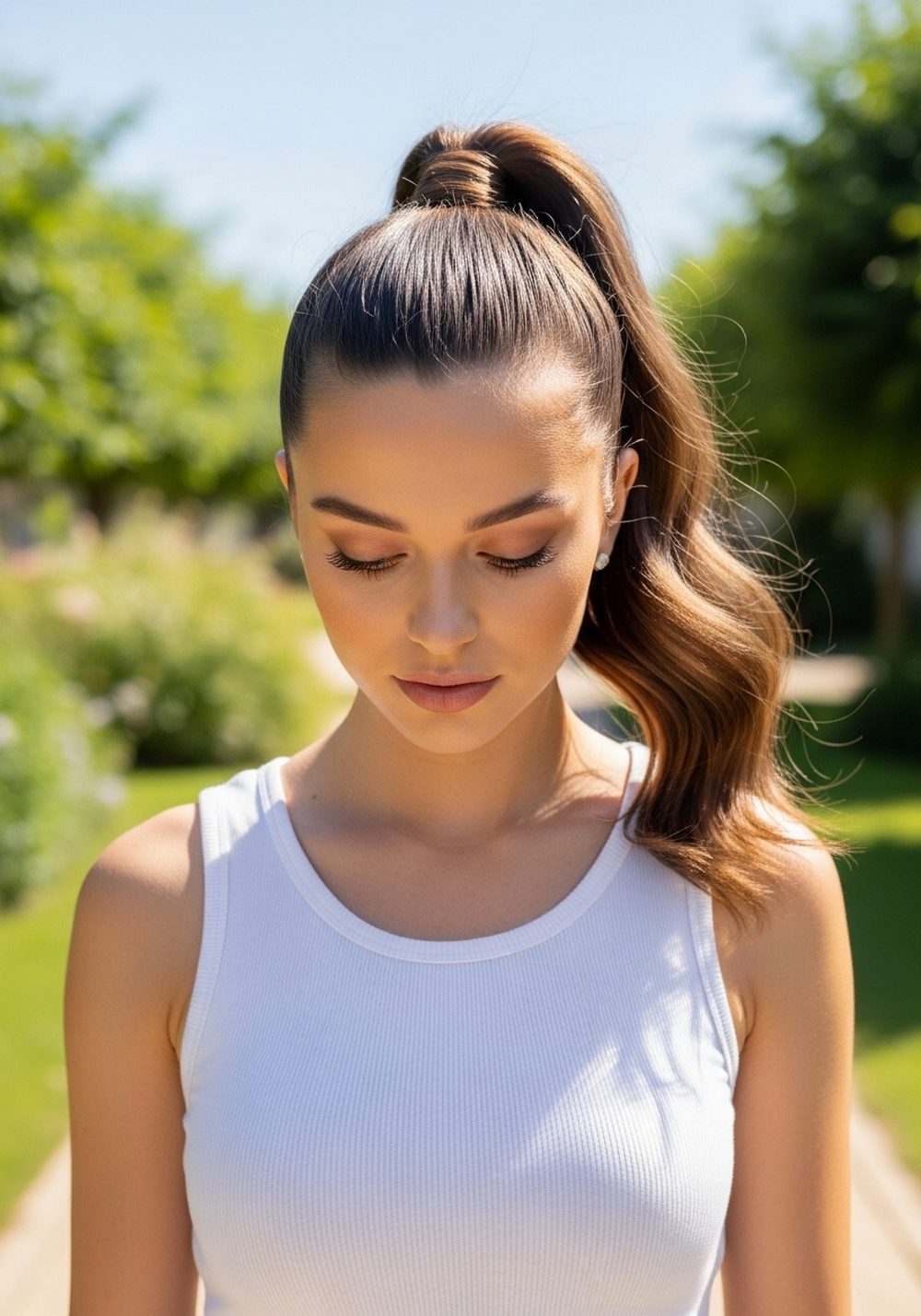 High Pony Flip Hairstyle