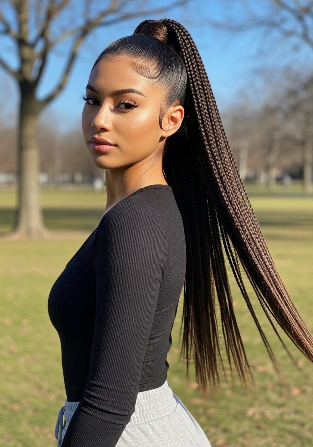 High Ponytail Glam Bundle Hairstyles