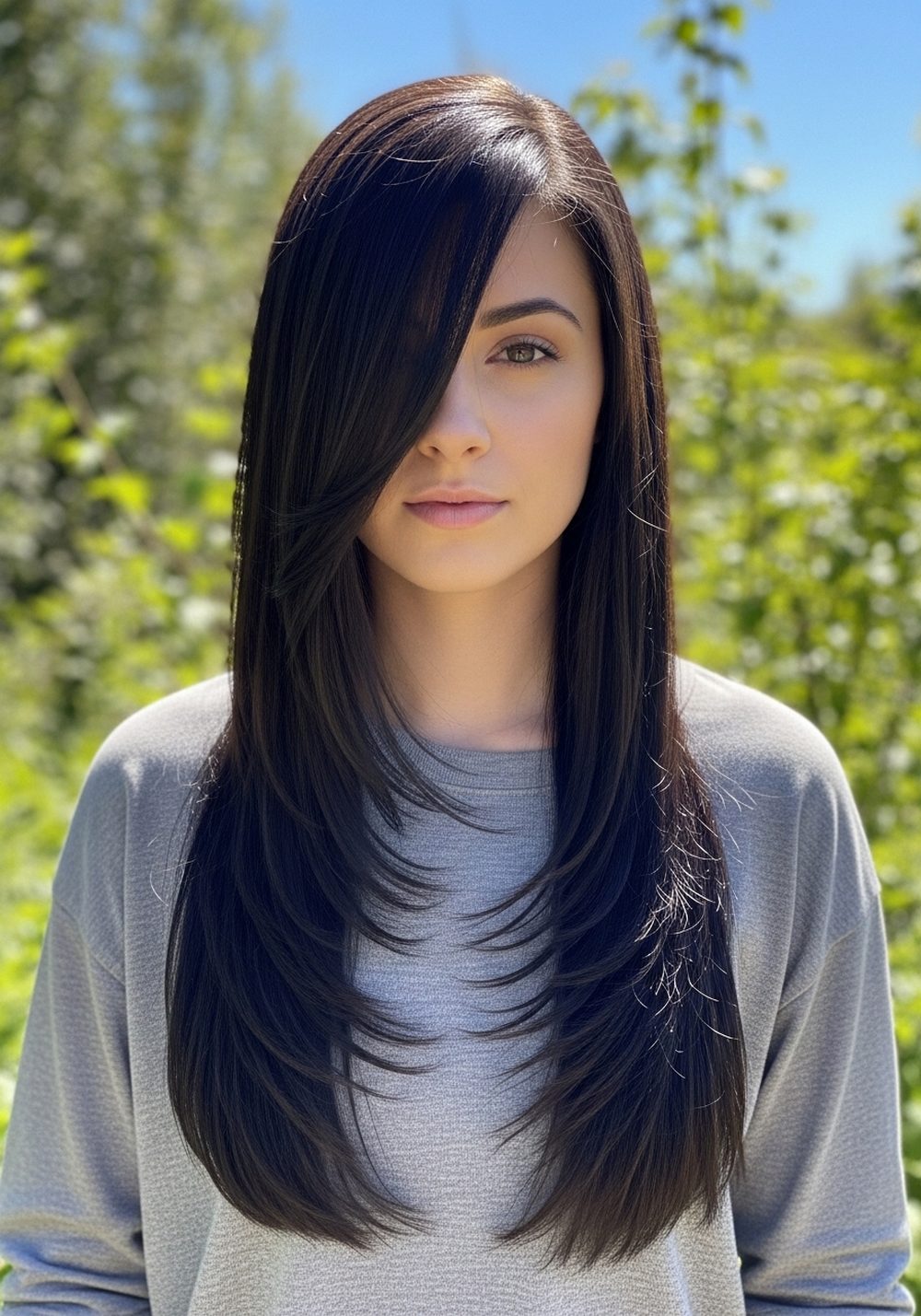 Long Straight Drama Cassie Hairstyle