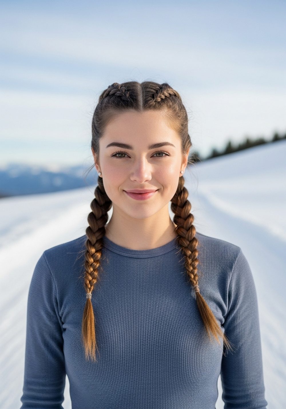 Low Braided Pigtails Hairstyles