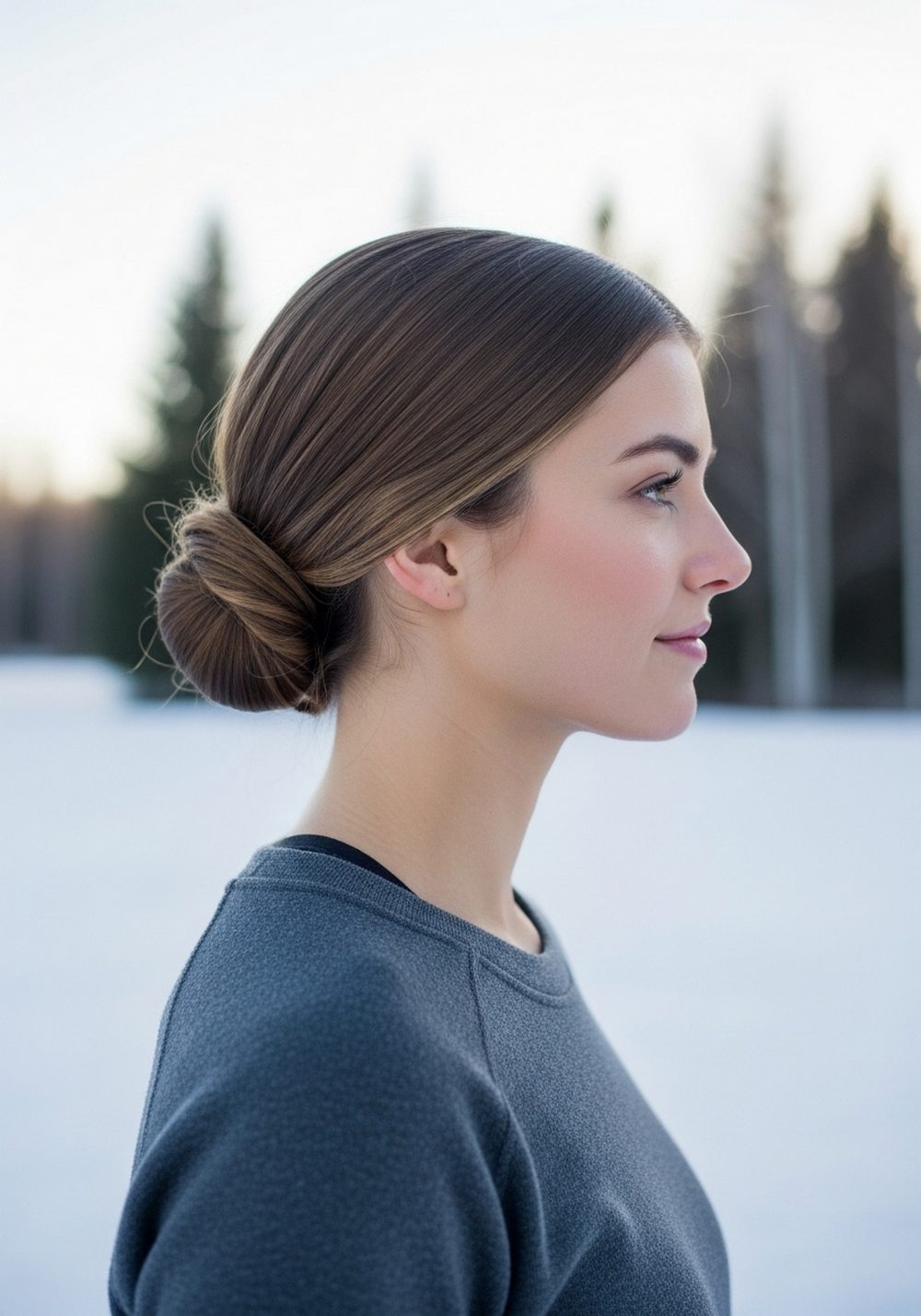 Low Twisted Bun Hairstyles