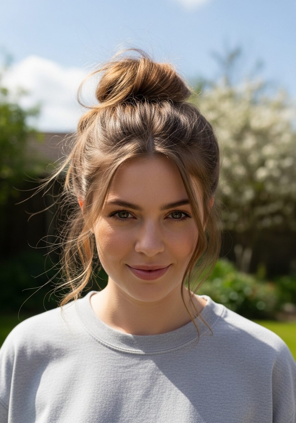 Messy Chic Bundle Hairstyle