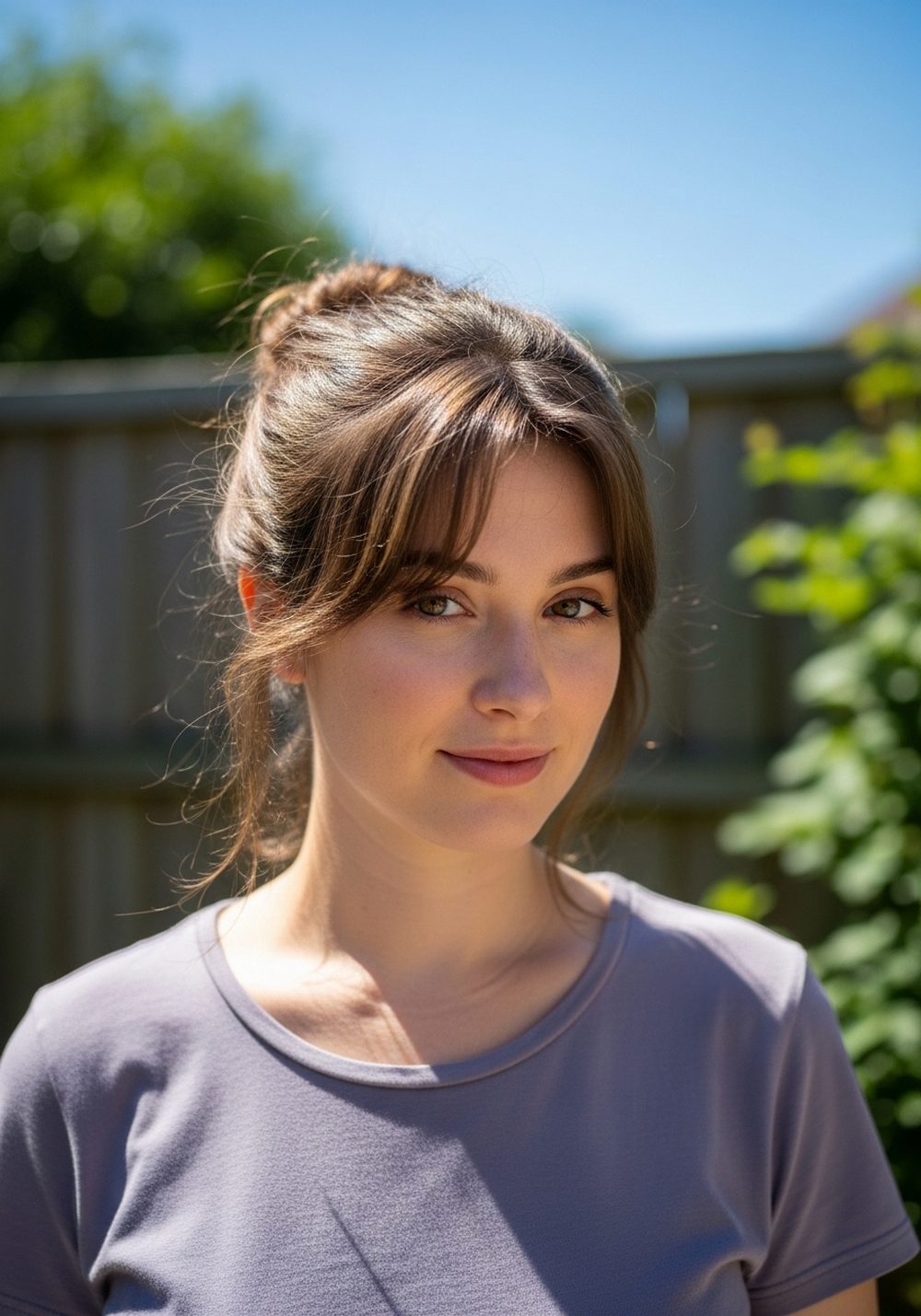 Messy Low Bun with Wisps Hairstyle