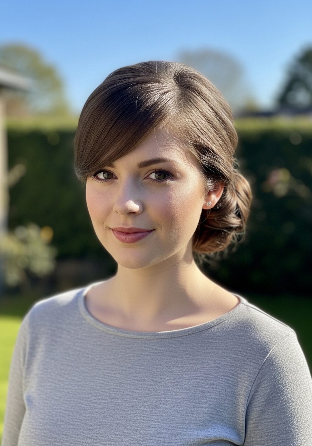 Side-Parted Bundle Hairstyle