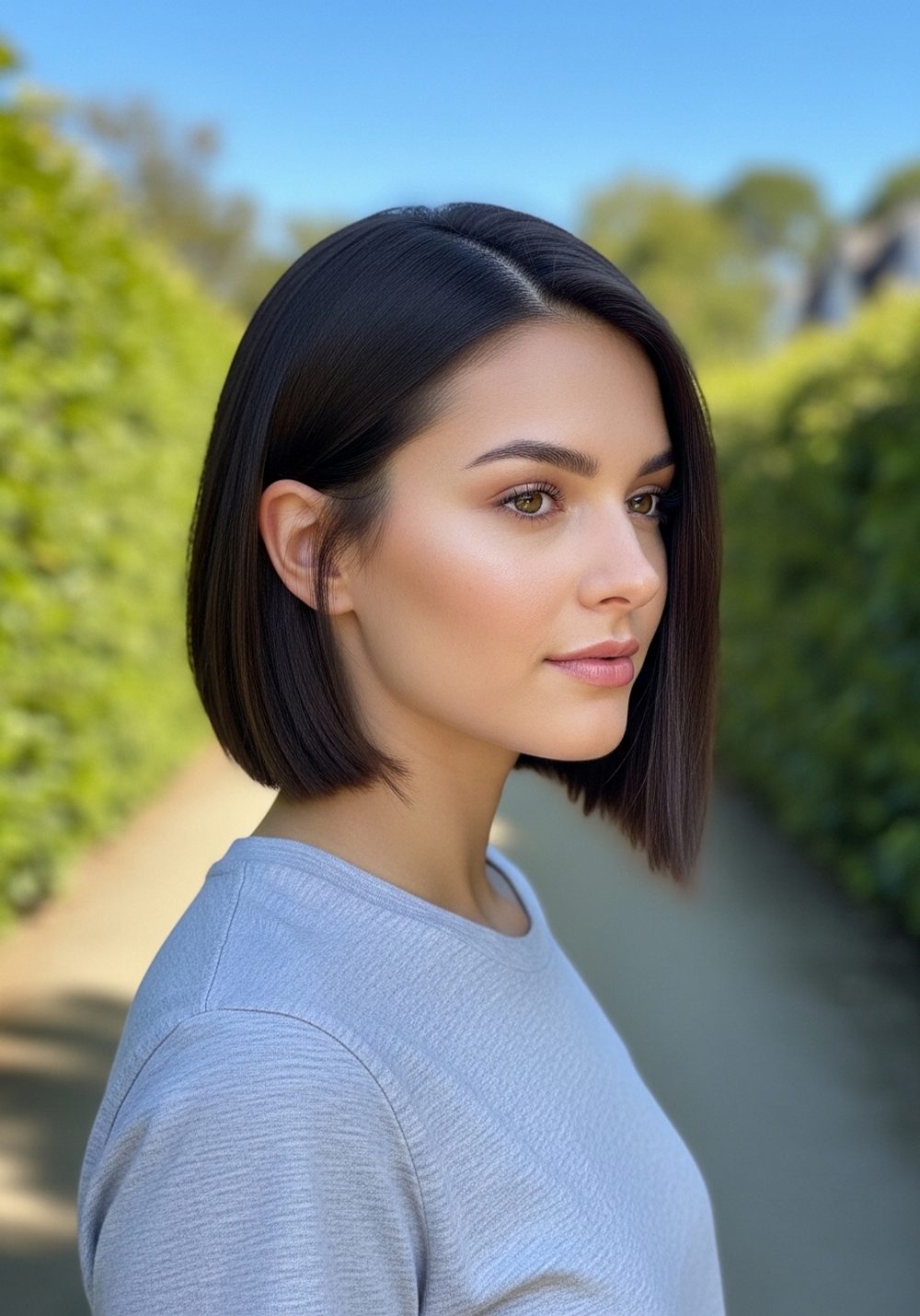 Sleek Glass Bob Hairstyle