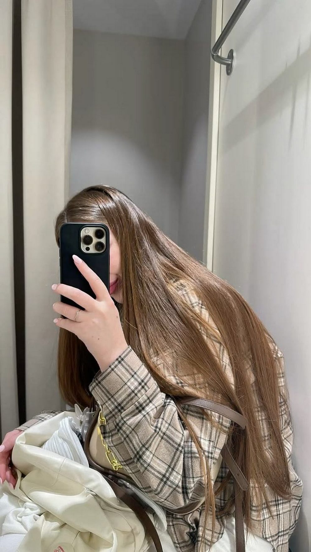 Sleek Long Straight Hair