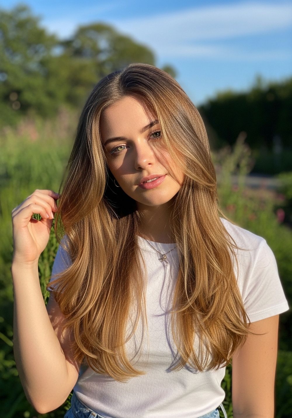 Soft Face-Framing Toffee Balayage Hairstyles