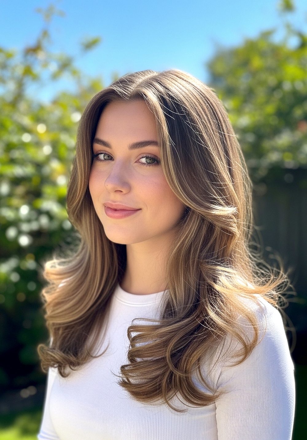 Soft Feathered Blowout Curls Hairstyle