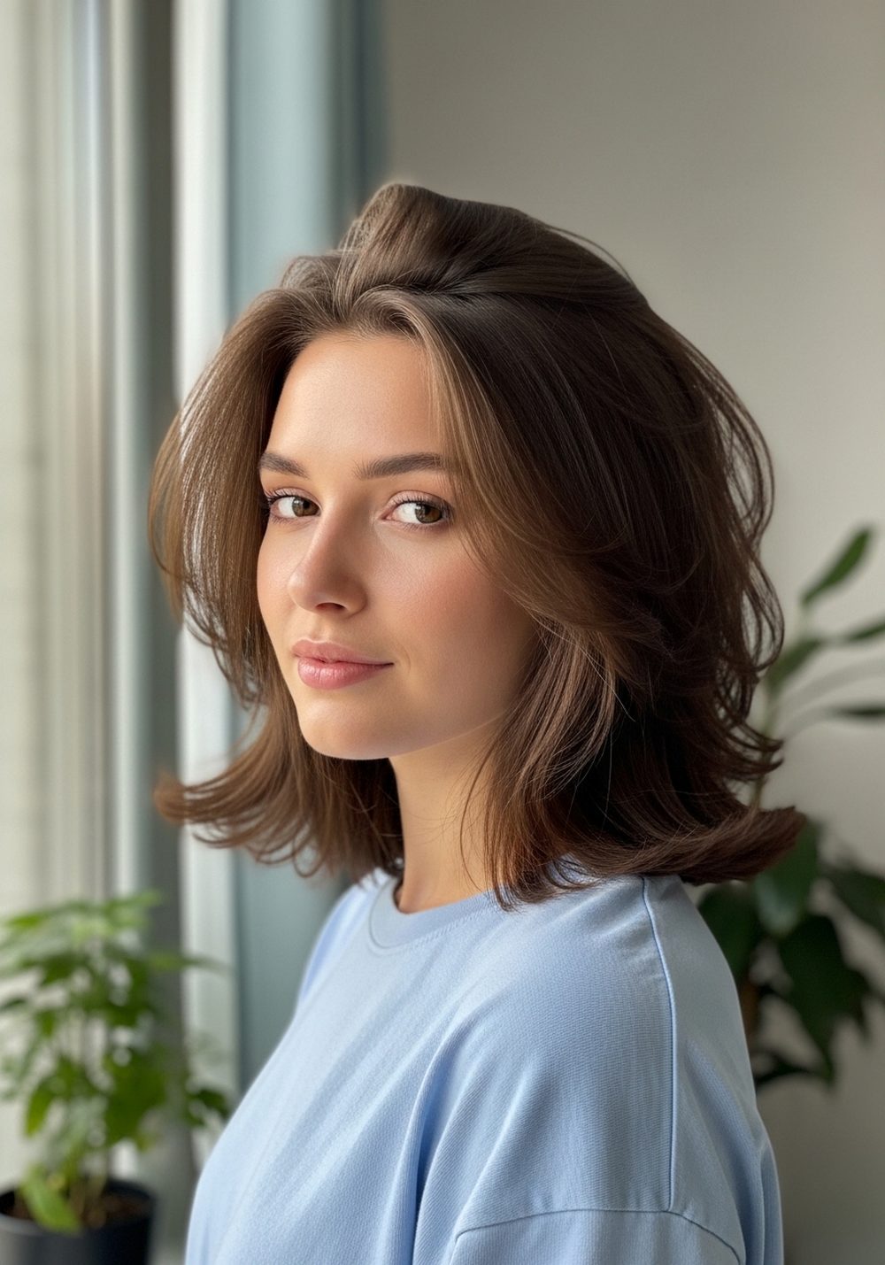 Soft Layered Blowout Hairstyle