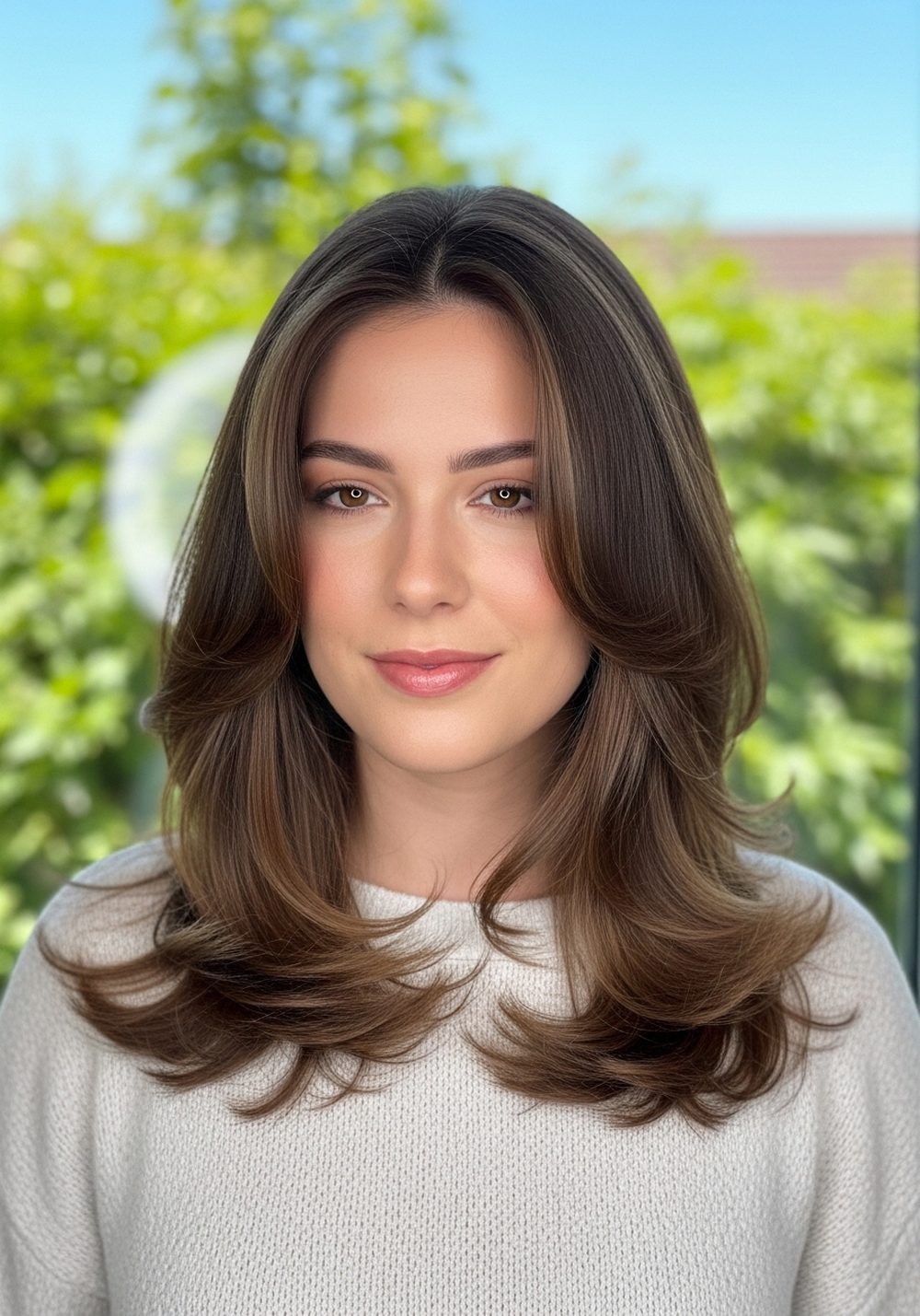 Soft Layered Waves Hairstyle