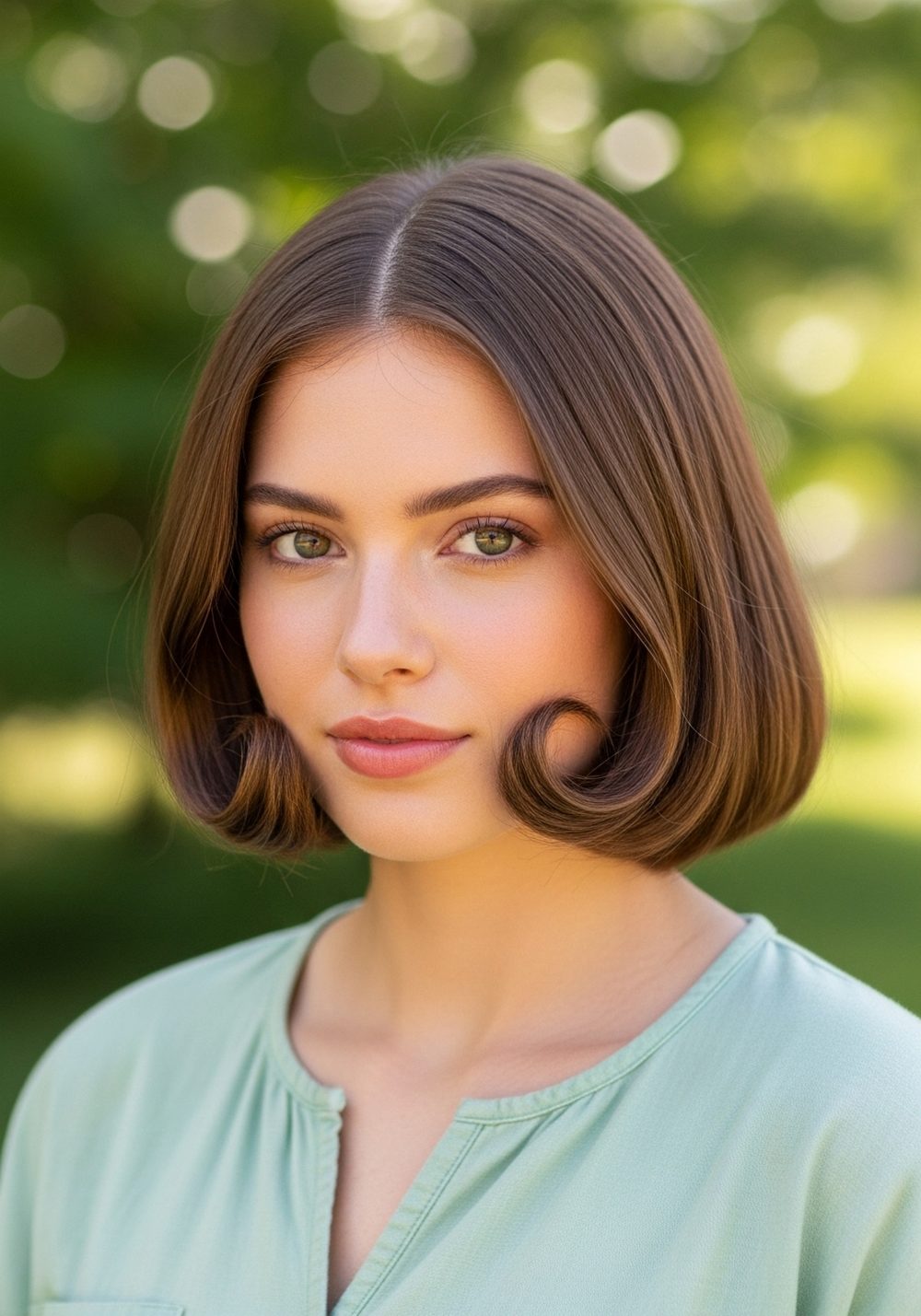 Soft Rolled Ends Hairstyle