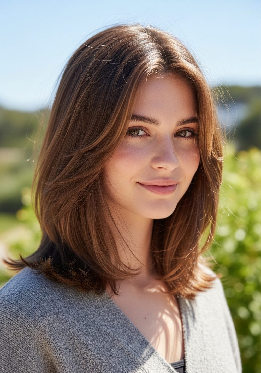 Straight Shag Lite Cut Hairstyle