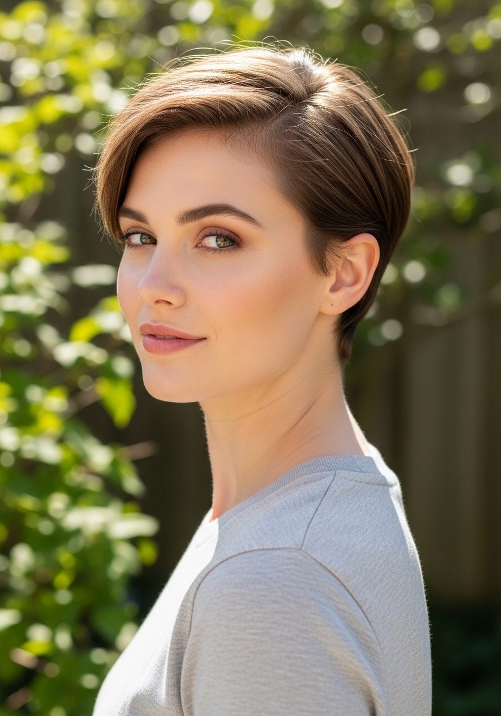 Tapered Nape Diana Hairstyle