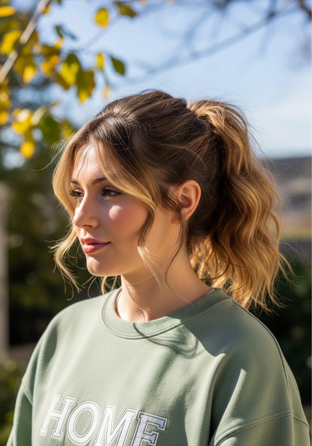 Textured Ponytail Hairstyle