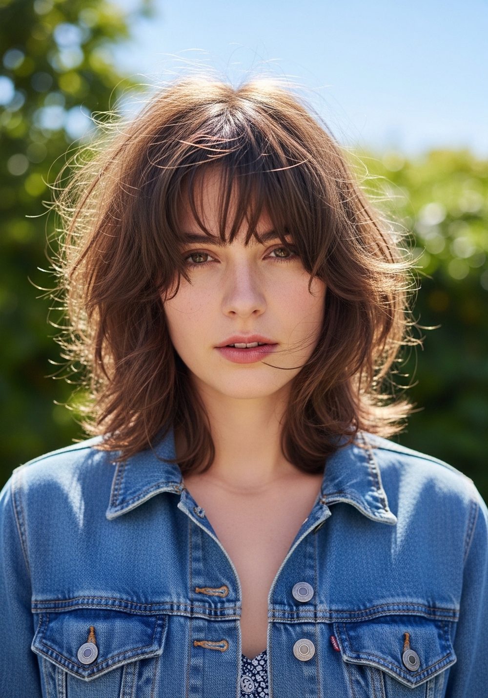 Tousled Choppy Shag Hairstyle