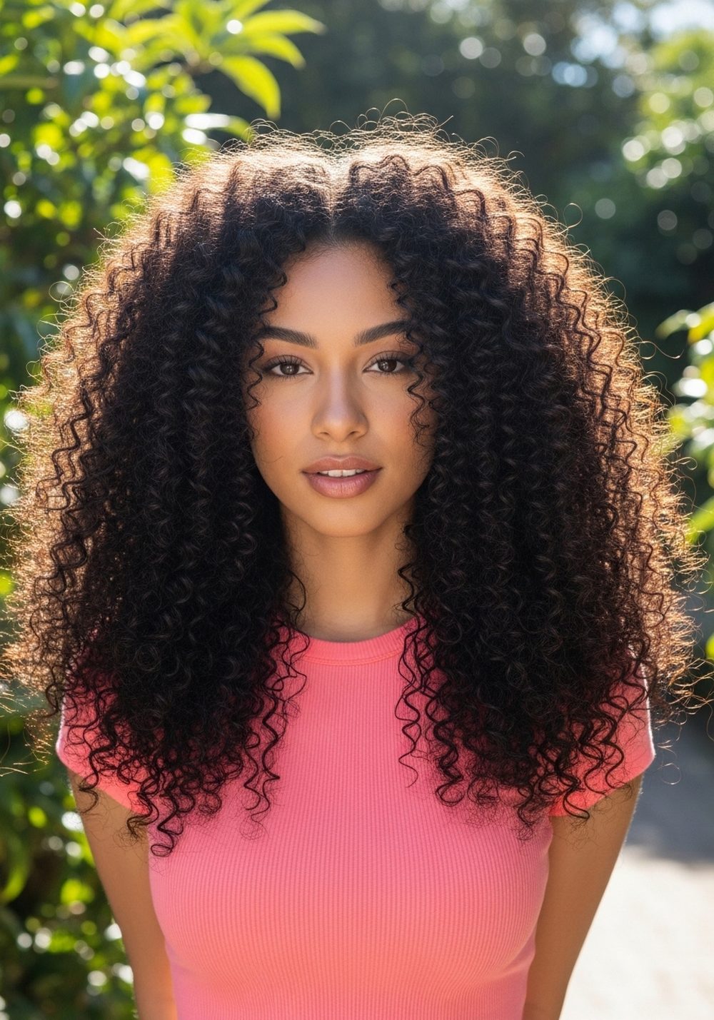 Voluminous Curly Glam Bundle Hairstyle