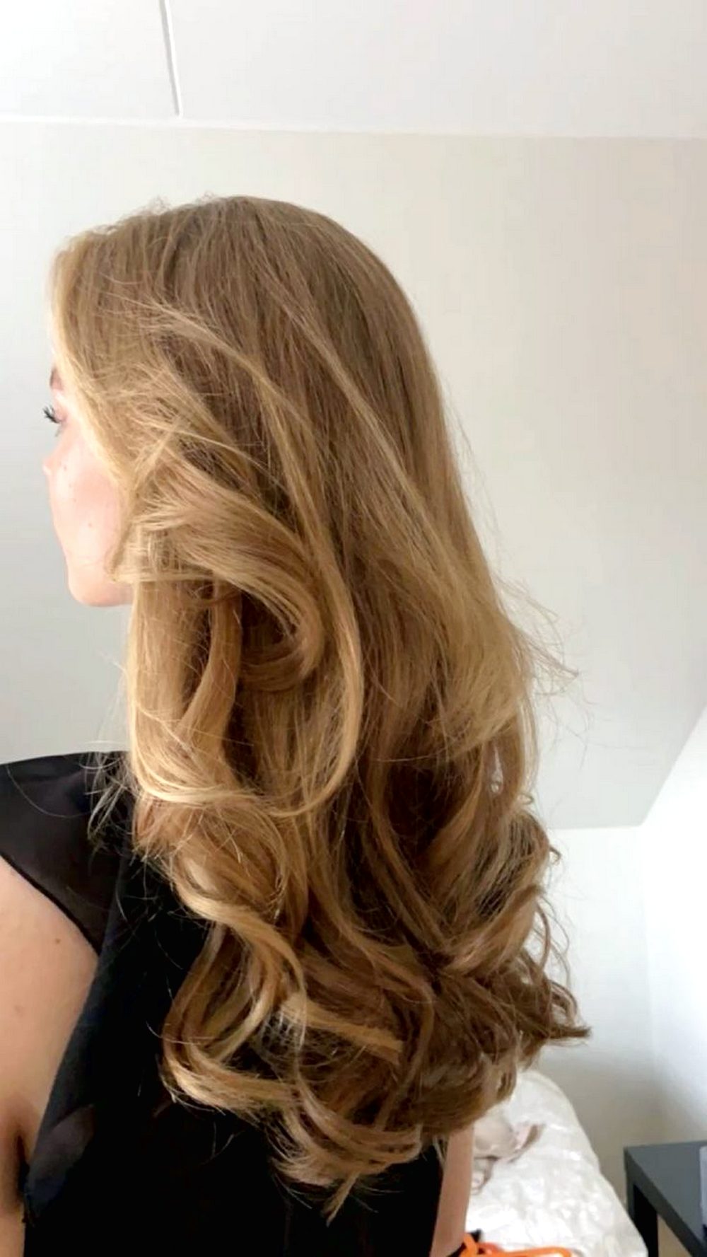 Voluminous Long Blowout Curls