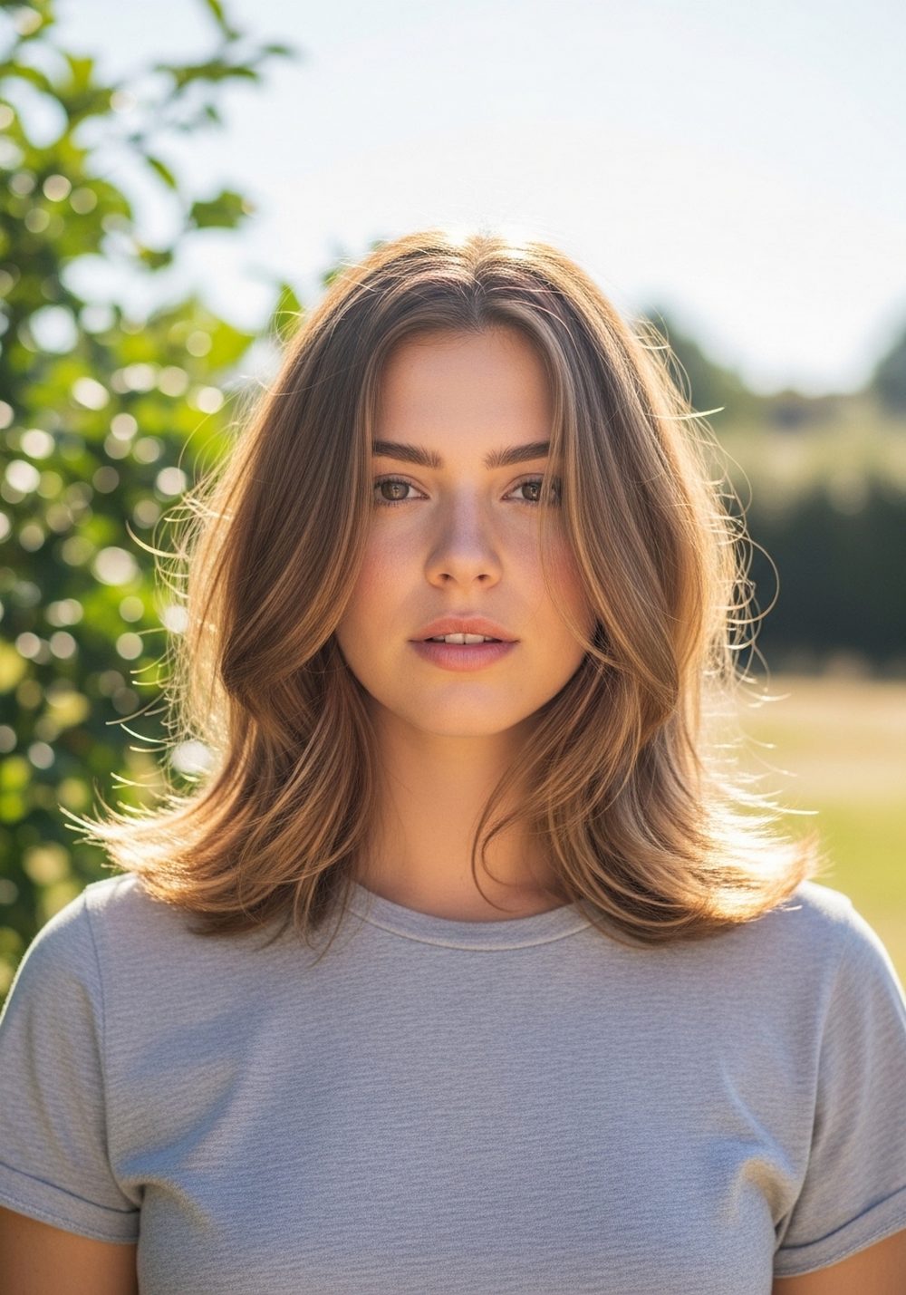 Wispy Layered U Cut Hairstyle