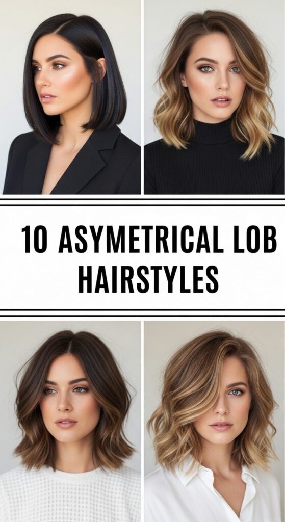 Asymmetrical Lob Hairstyles
