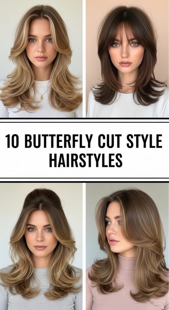 Butterfly Cut Style Hairstyles