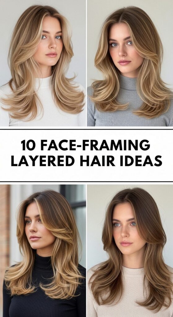 Face-Framing Layered Hair Ideas