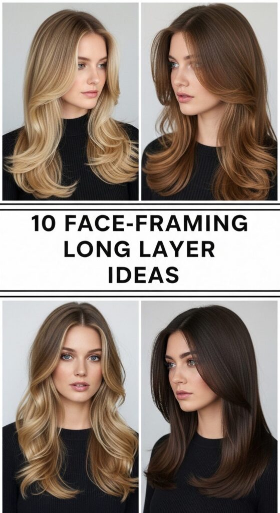 Face-Framing Long Layer Ideas