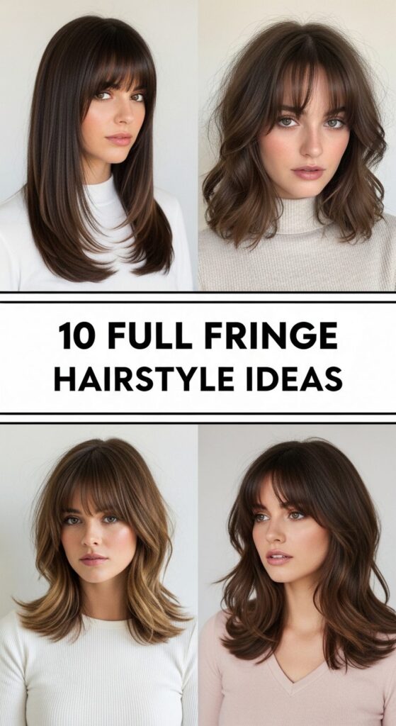 Full Fringe Hairstyle Ideas