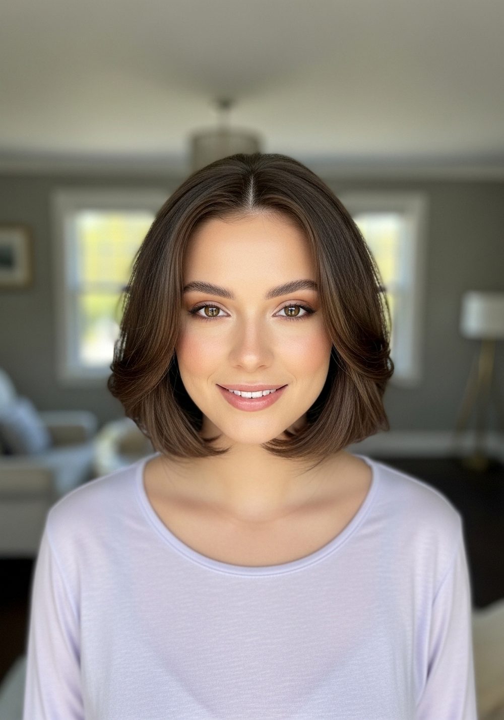 Airy Bubble Bob Hairstyle