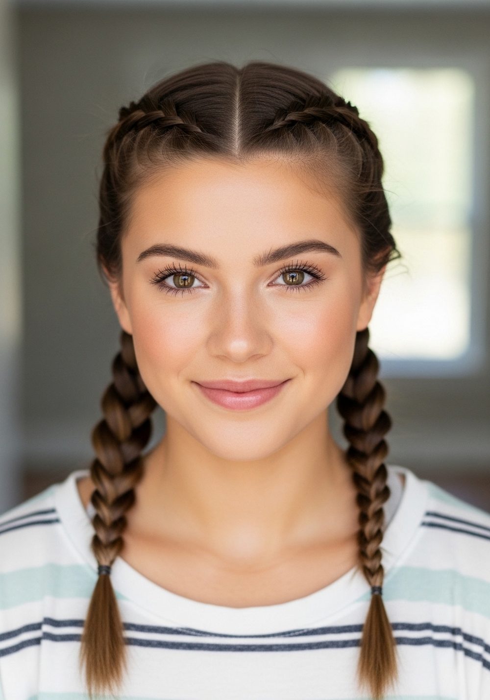Braided Pigtails Hairstyle