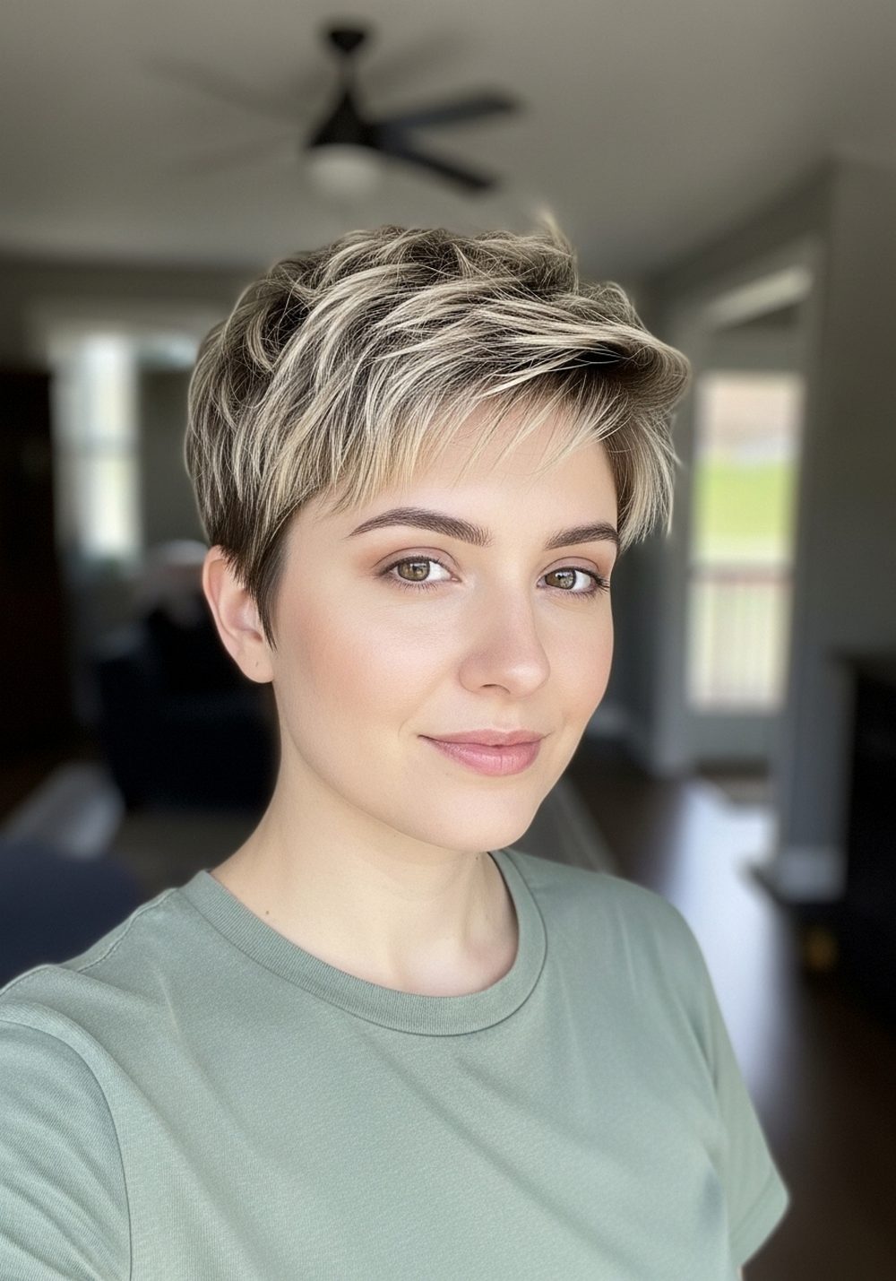 Choppy Lift Contour Pixie Hairstyle