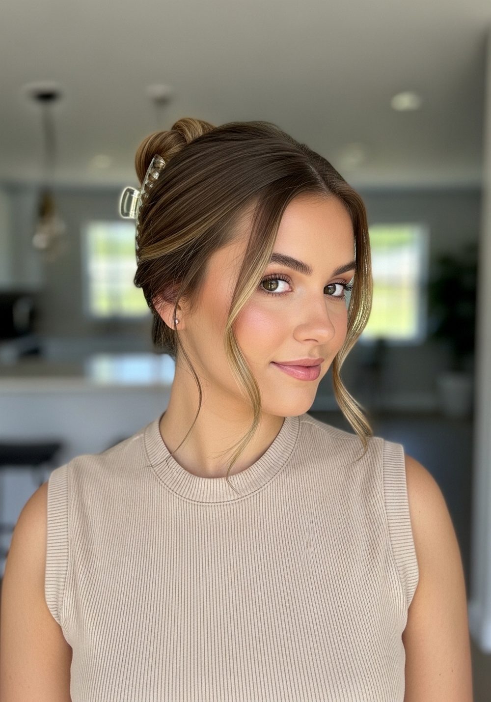 Claw Clip Updo Hairstyle