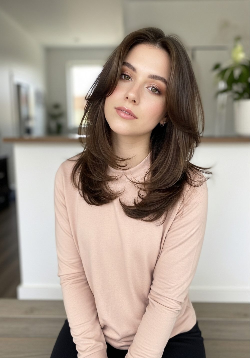 Collarbone Butterfly Cut Hairstyle